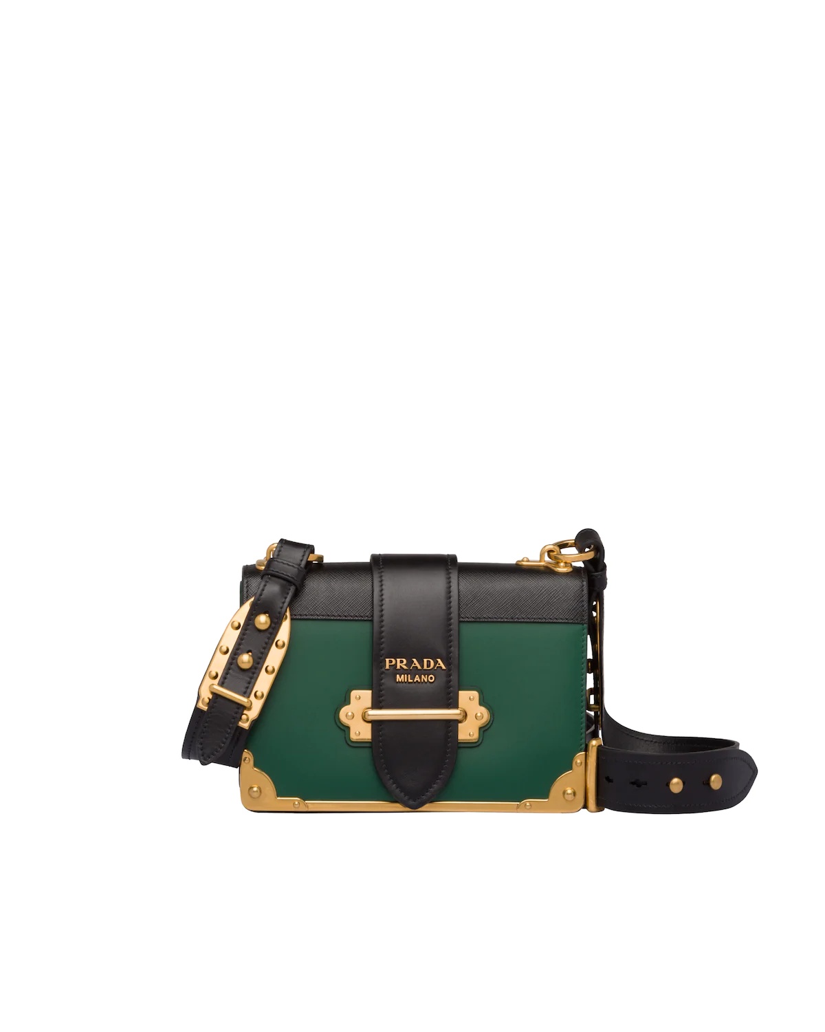 Leather Prada Cahier Bag - 1