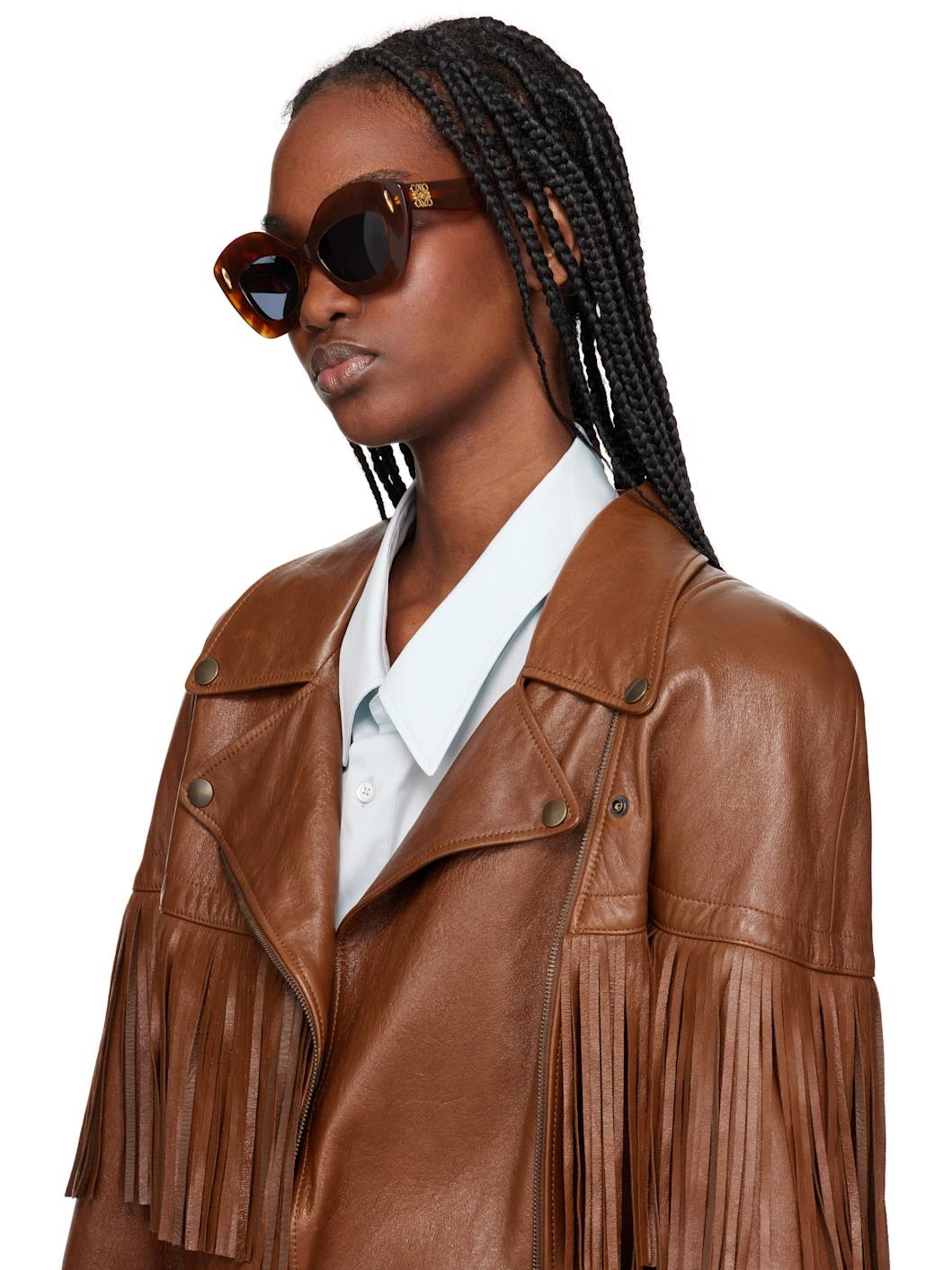 Brown Butterfly Screen Sunglasses - 4