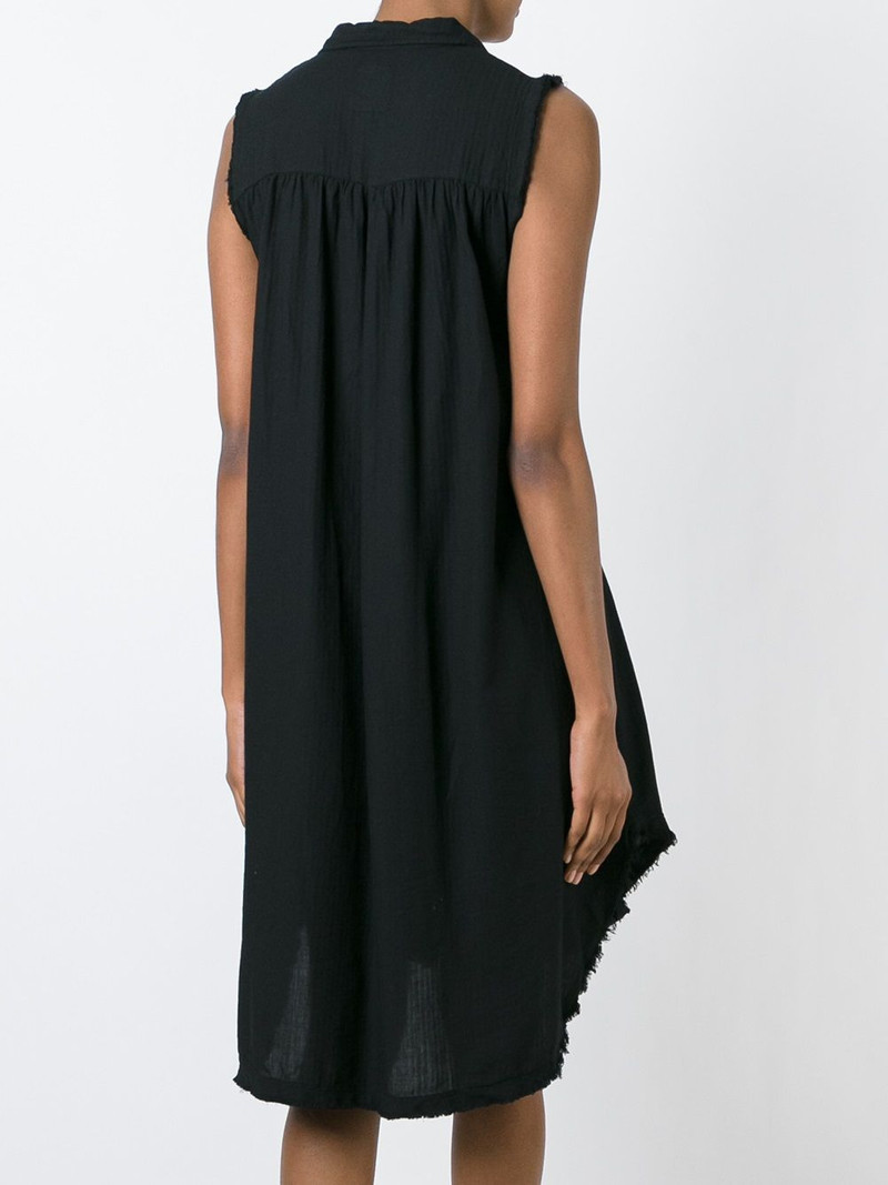raw edge shirt dress 4