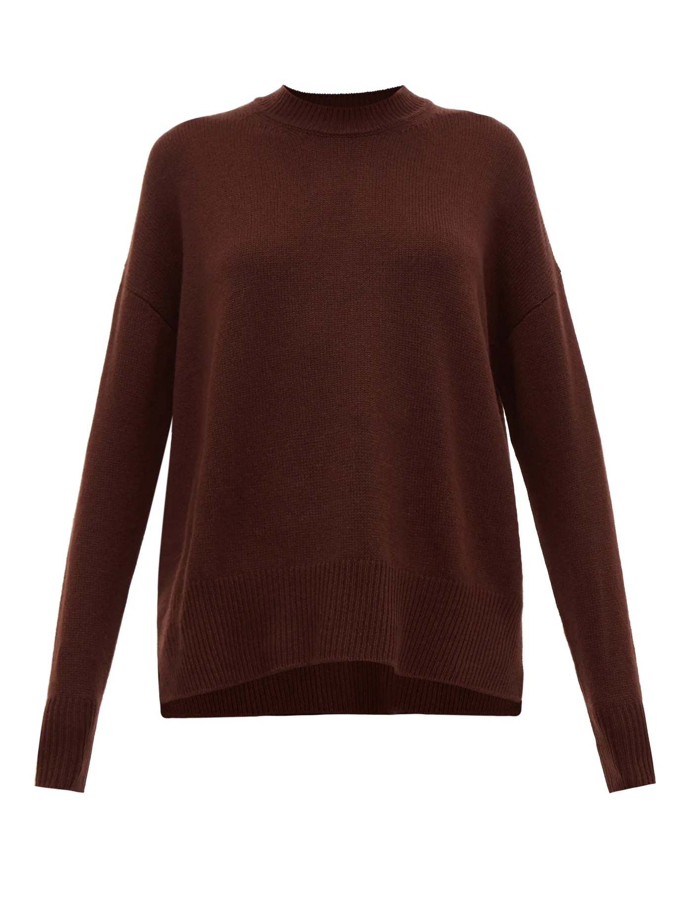 Dropped-sleeve cashmere sweater - 1