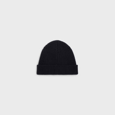 CELINE CELINE EMBROIDERED KNIT WOOL BEANIE outlook