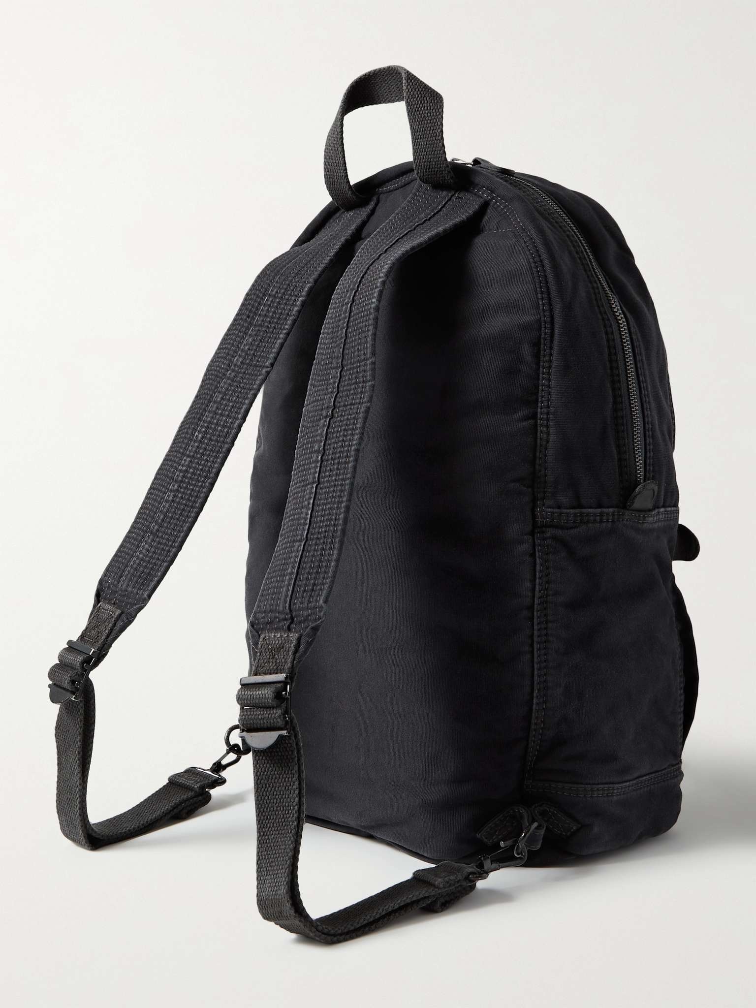 Logo-Appliquéd Cotton Backpack - 4