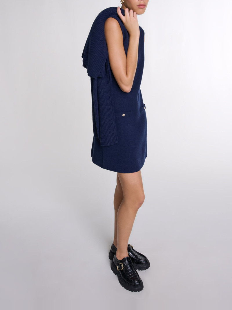 Knit 2-in-1 short dress 8