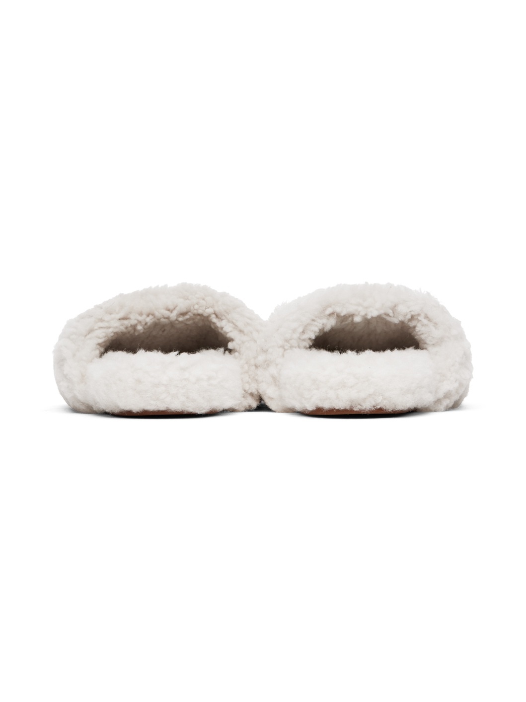 Off-White Merinos Curly Lamb Slippers - 2