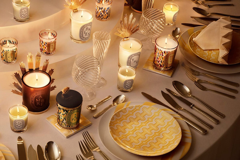 Gold Melted Wax Candle Holder - For classic candle 5