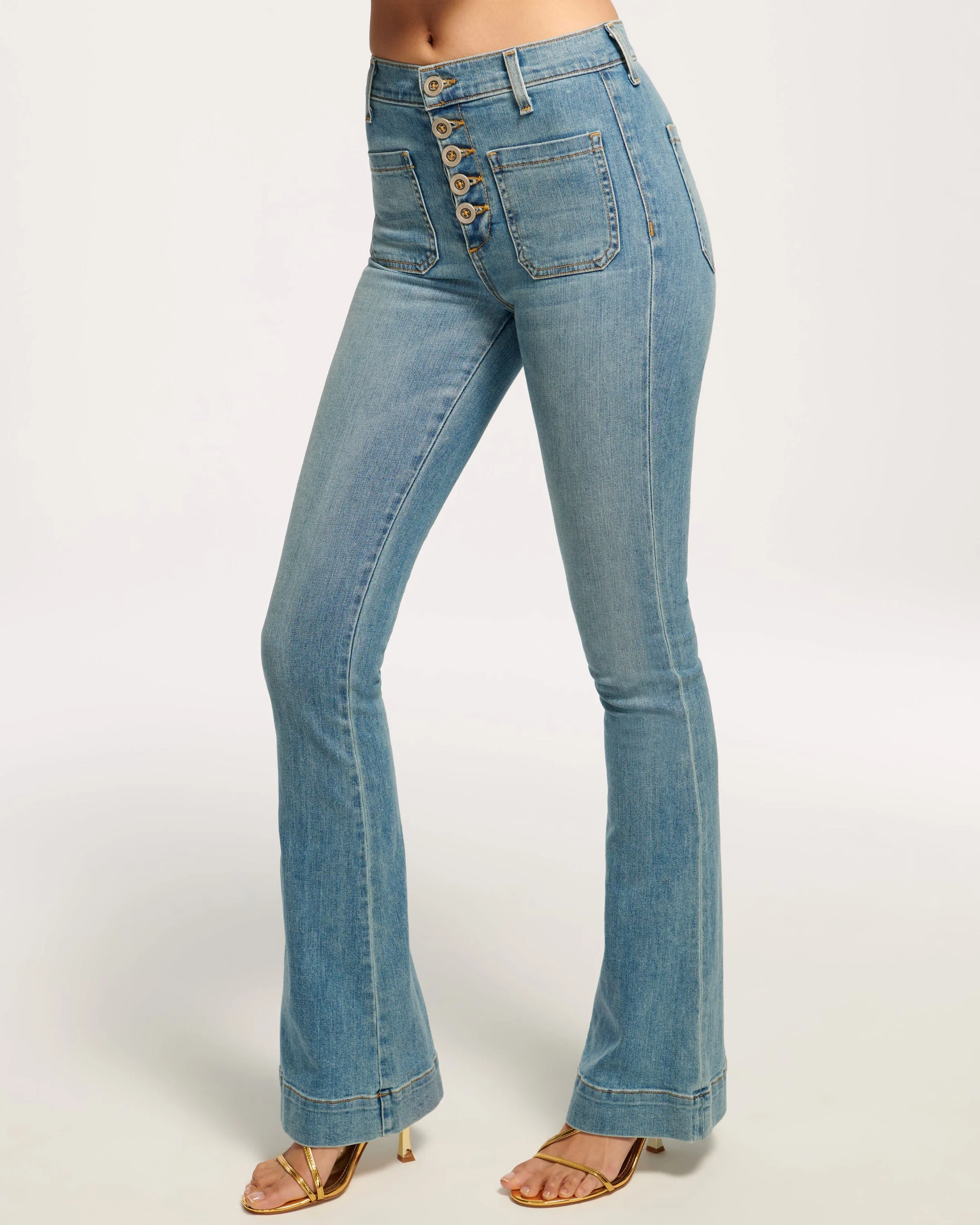 Cindy High-Rise Flare Jean - 1