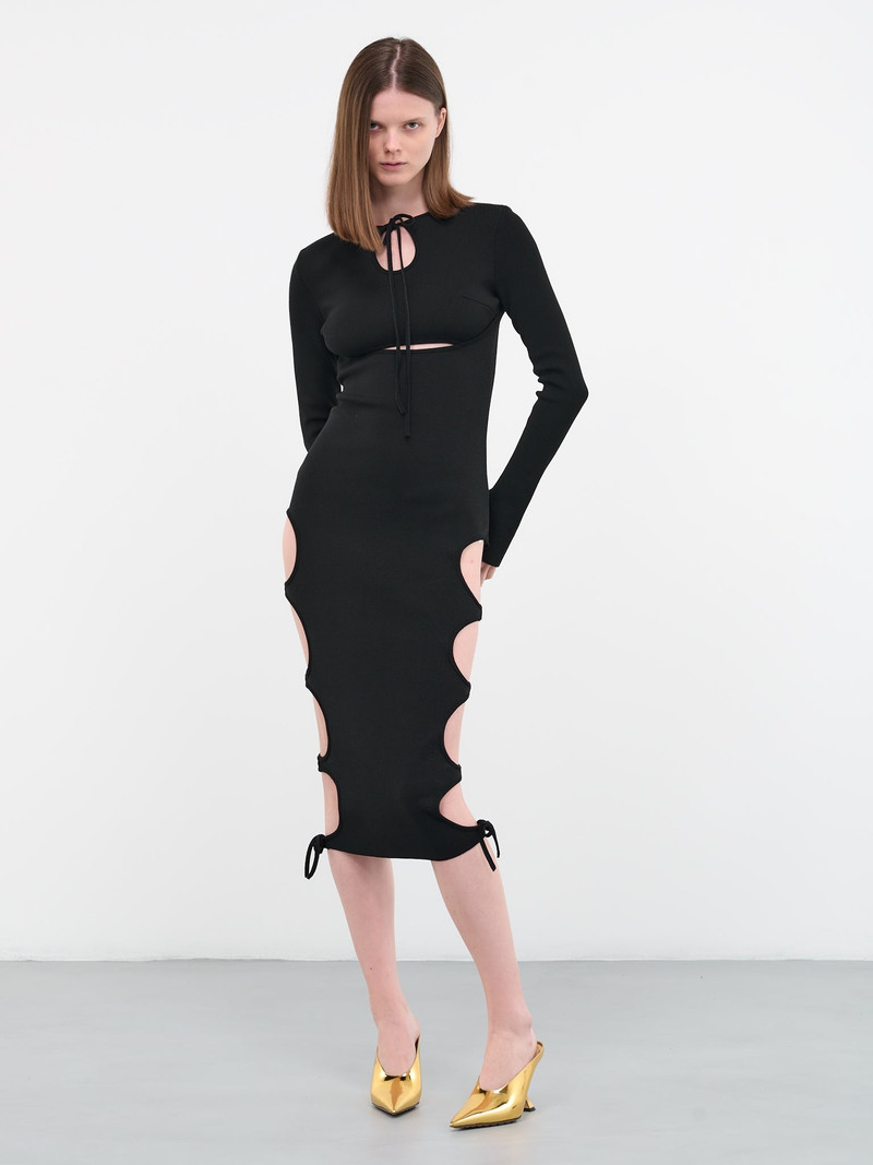 ANDREĀDAMO Cut-Out Knit Dress outlook