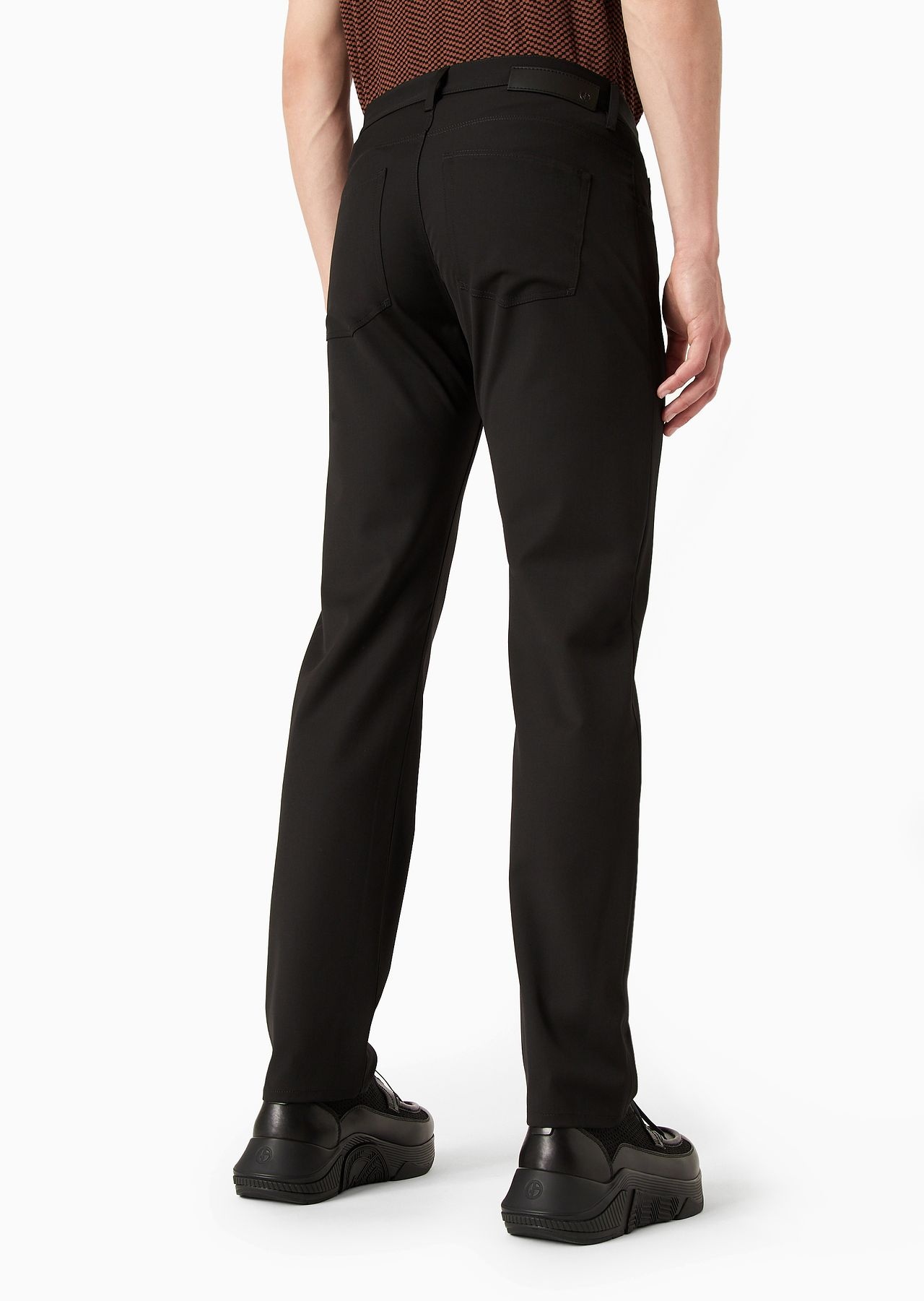 Five-pocket, regular-fit, virgin-wool trousers - 3