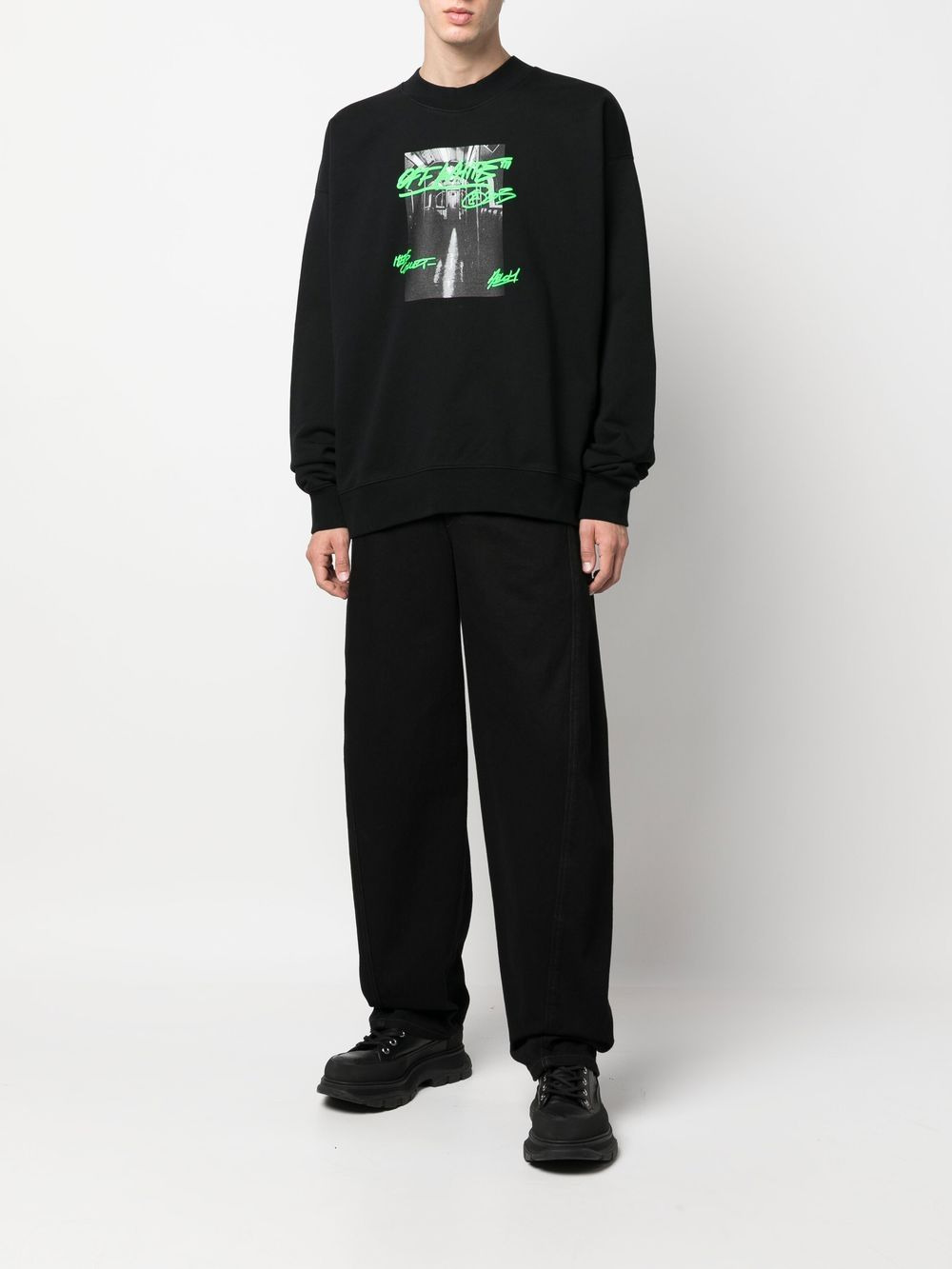 graphic-print cotton sweatshirt - 2