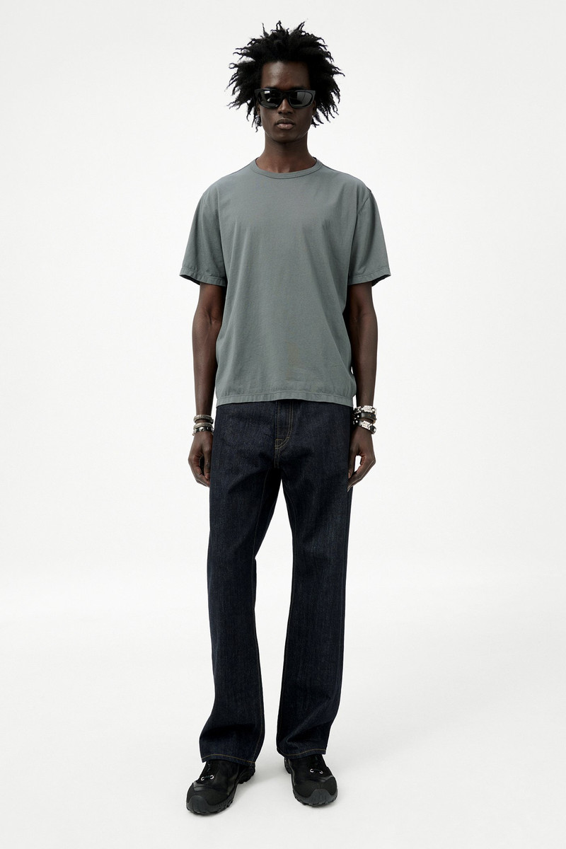 Our Legacy New Box T-Shirt Grey Sage Clean Jersey outlook