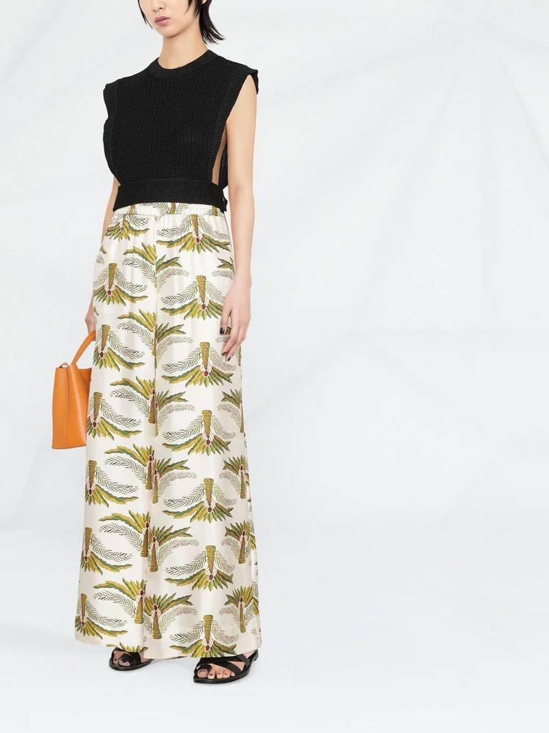 FERRAGAMO intarsia-knit cropped top outlook