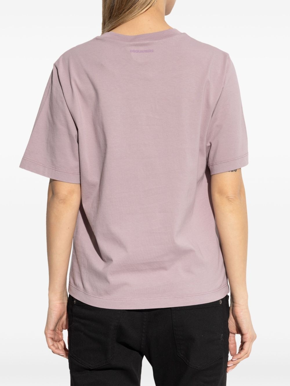 printed cotton T-shirt - 4