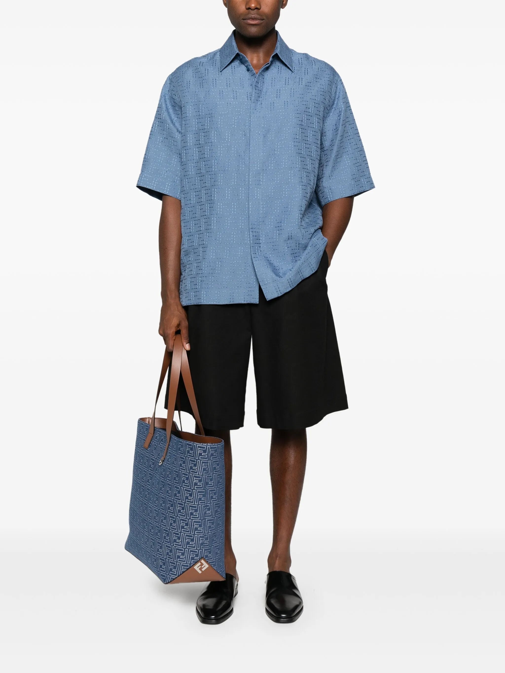 Fendi Textured-finish Shirt - 5