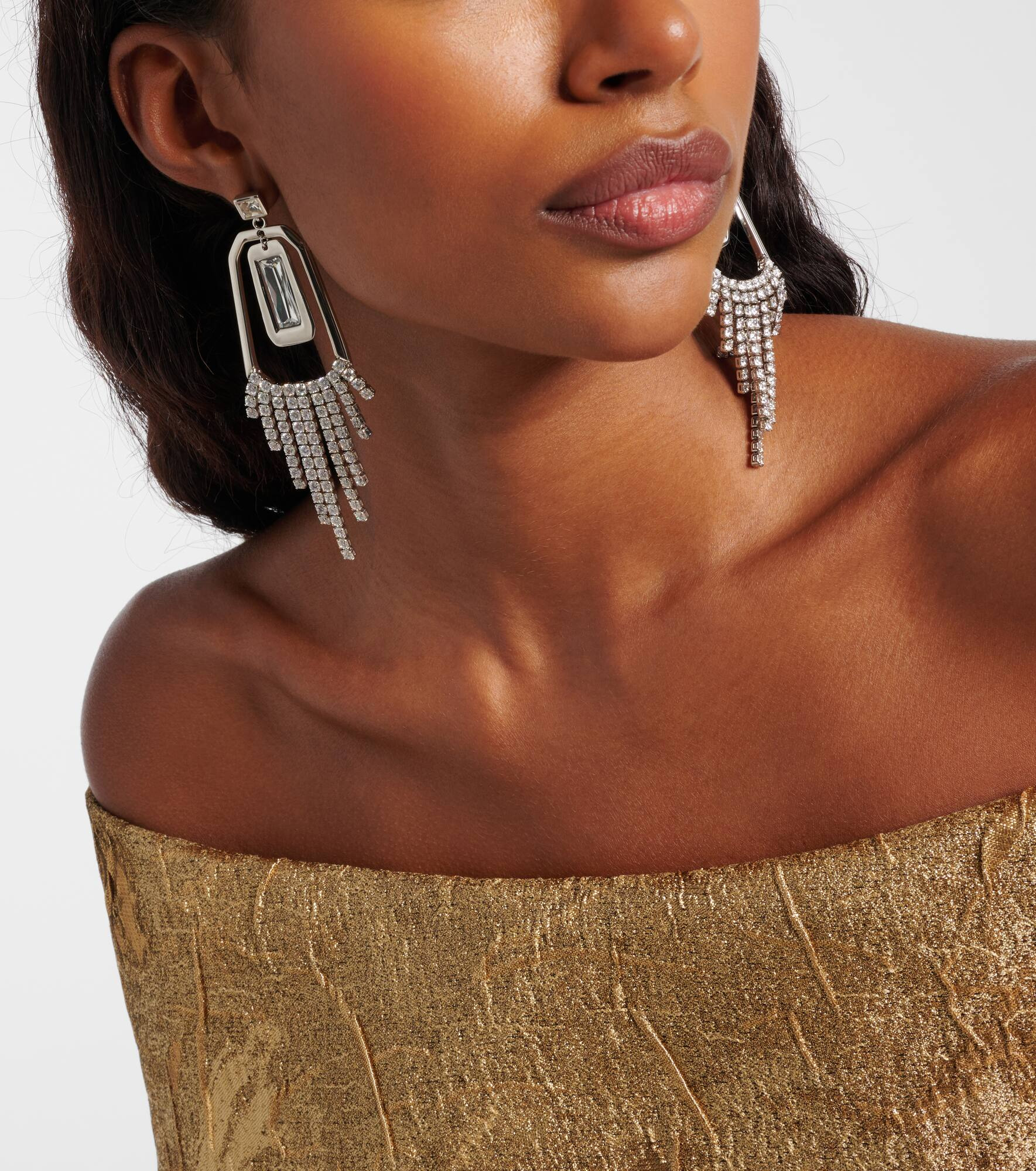 Embellished pendant earrings - 3