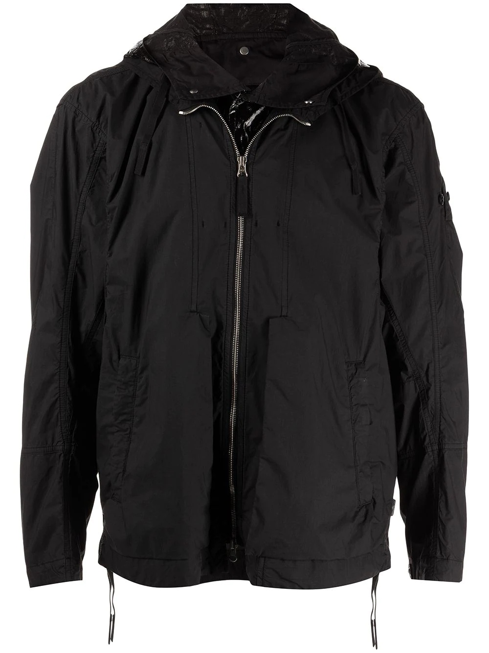 hooded lightweight cotton jacket - 1