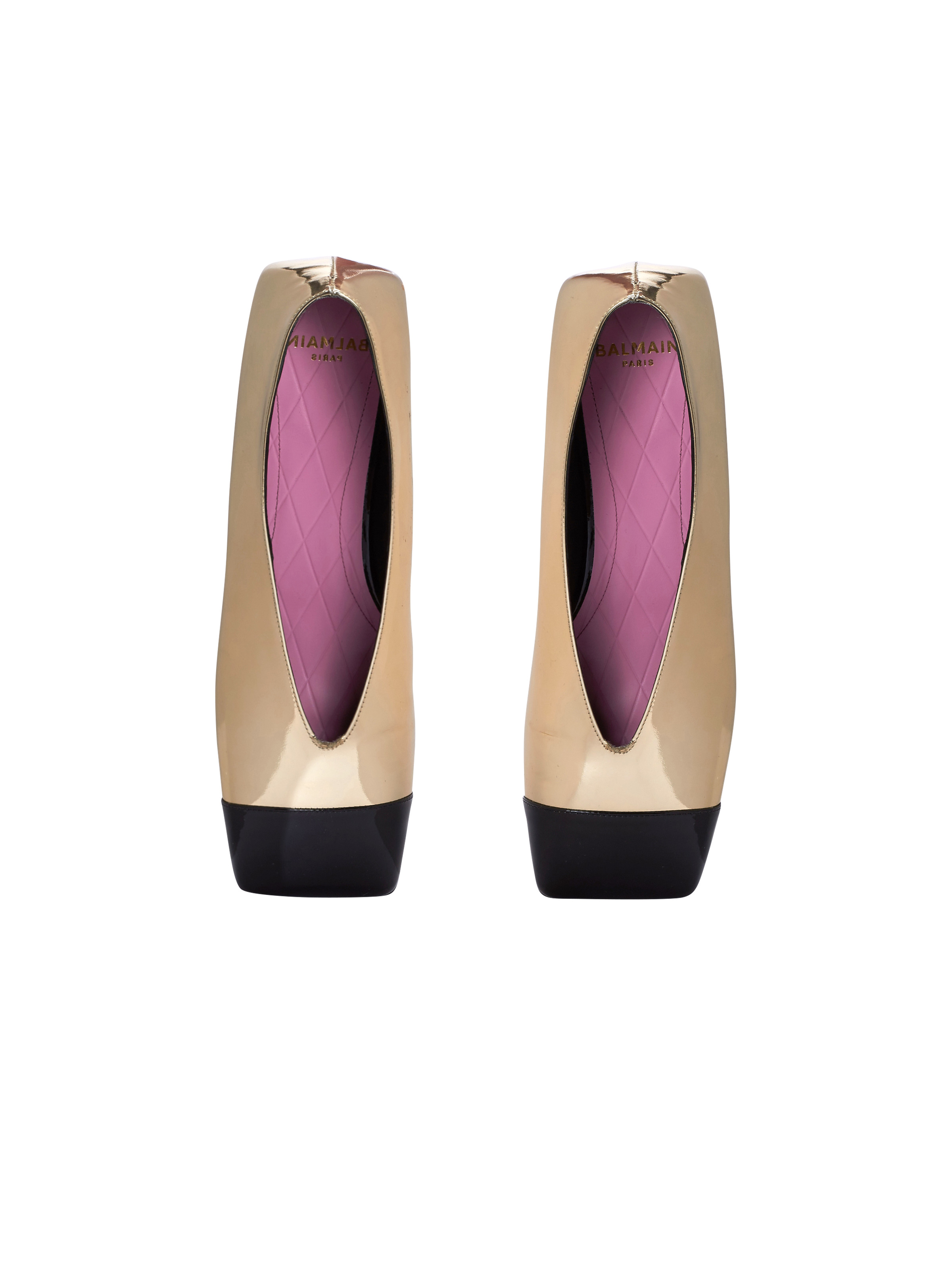 Eden ballet flats in mirrored and patent leather - 3