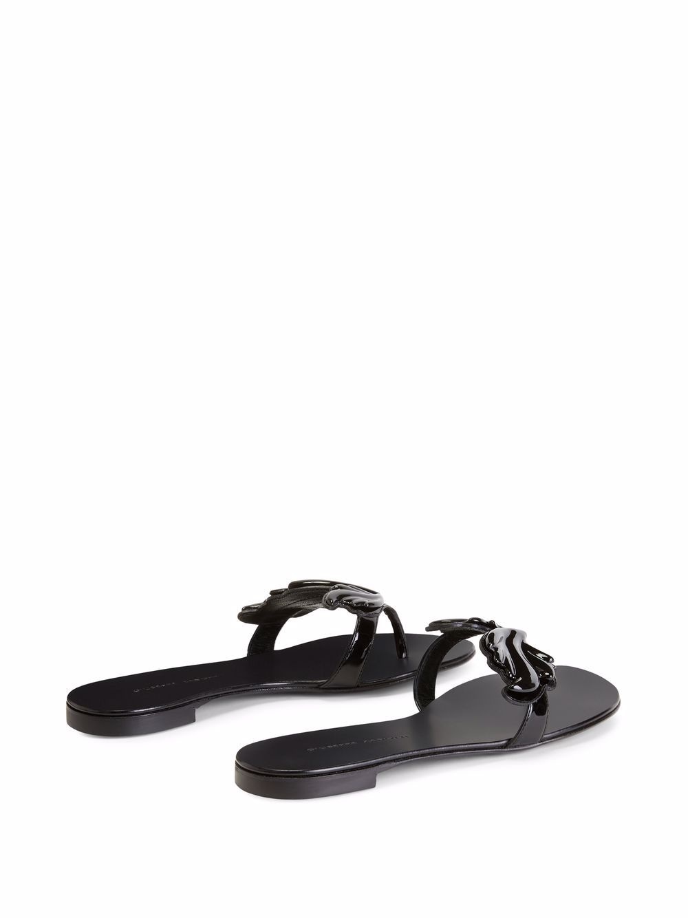 Cruel patent-effect flip flops - 3