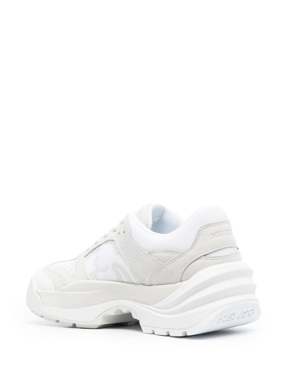 multi-panel lace-up sneakers - 3