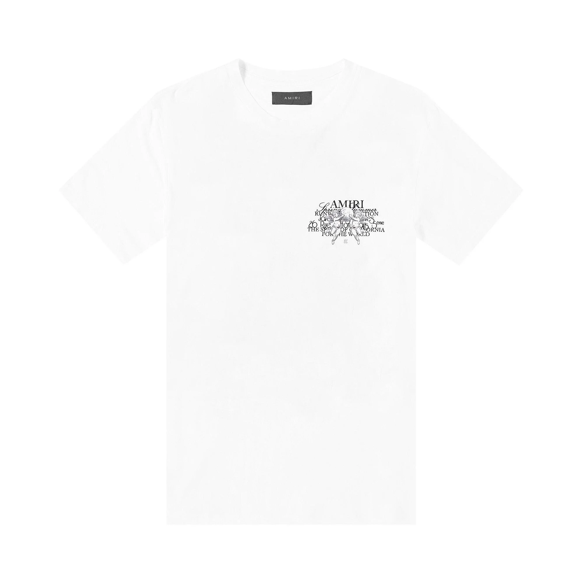 Amiri Cherub Text Tee 'White' - 1