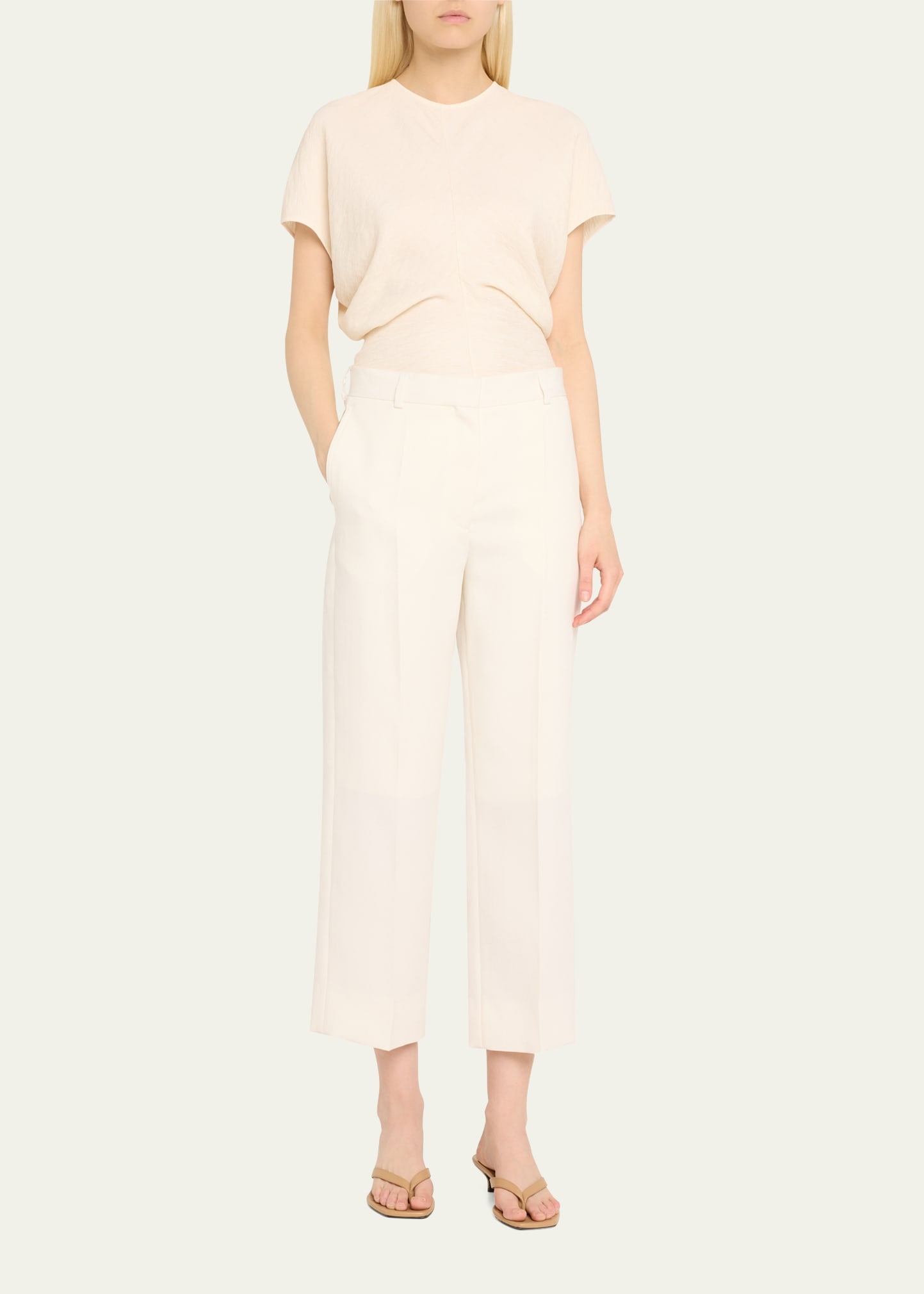Slouch Waist Short-Sleeve Top - 2