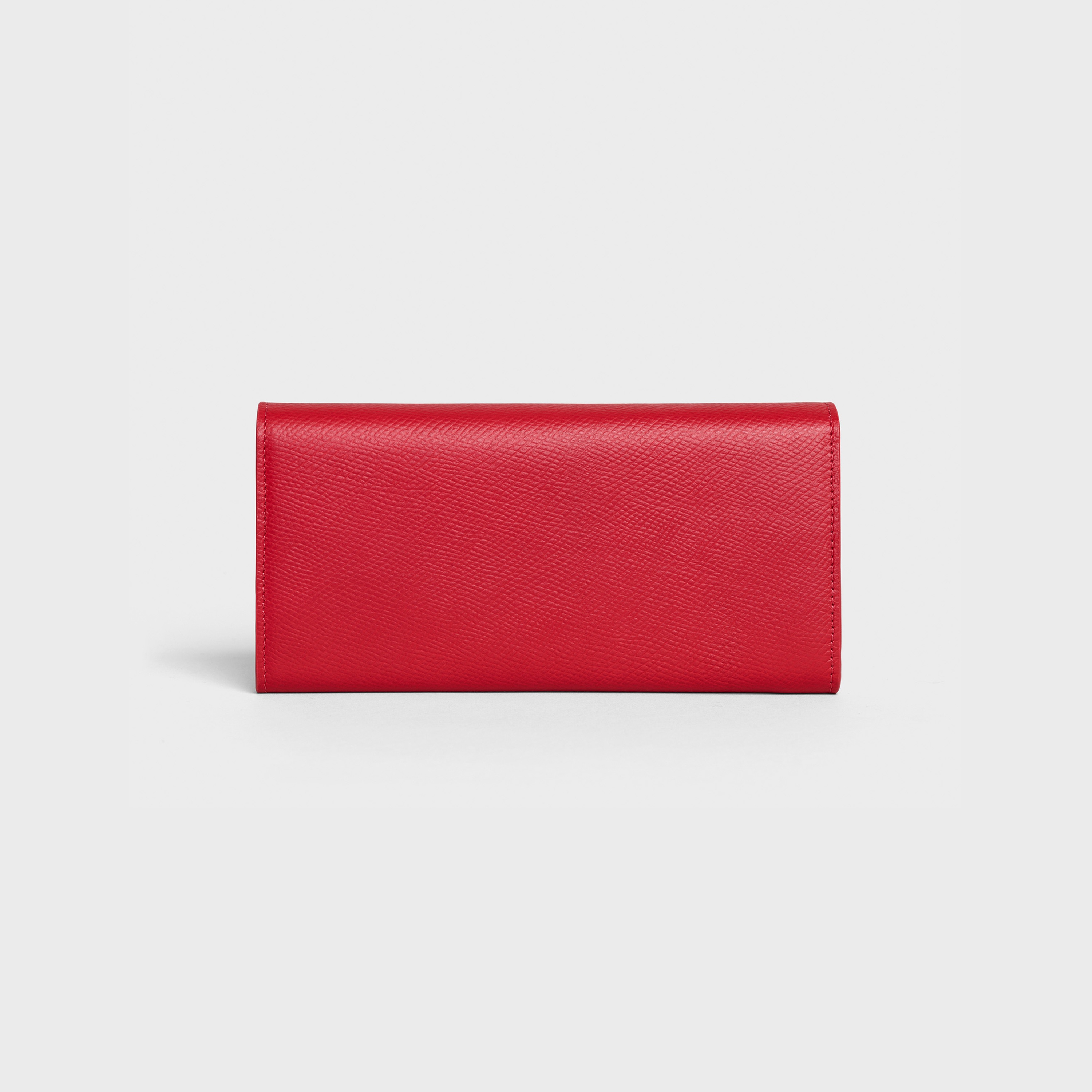 LARGE FLAP WALLET IN GRAINED CALFSKIN - 3