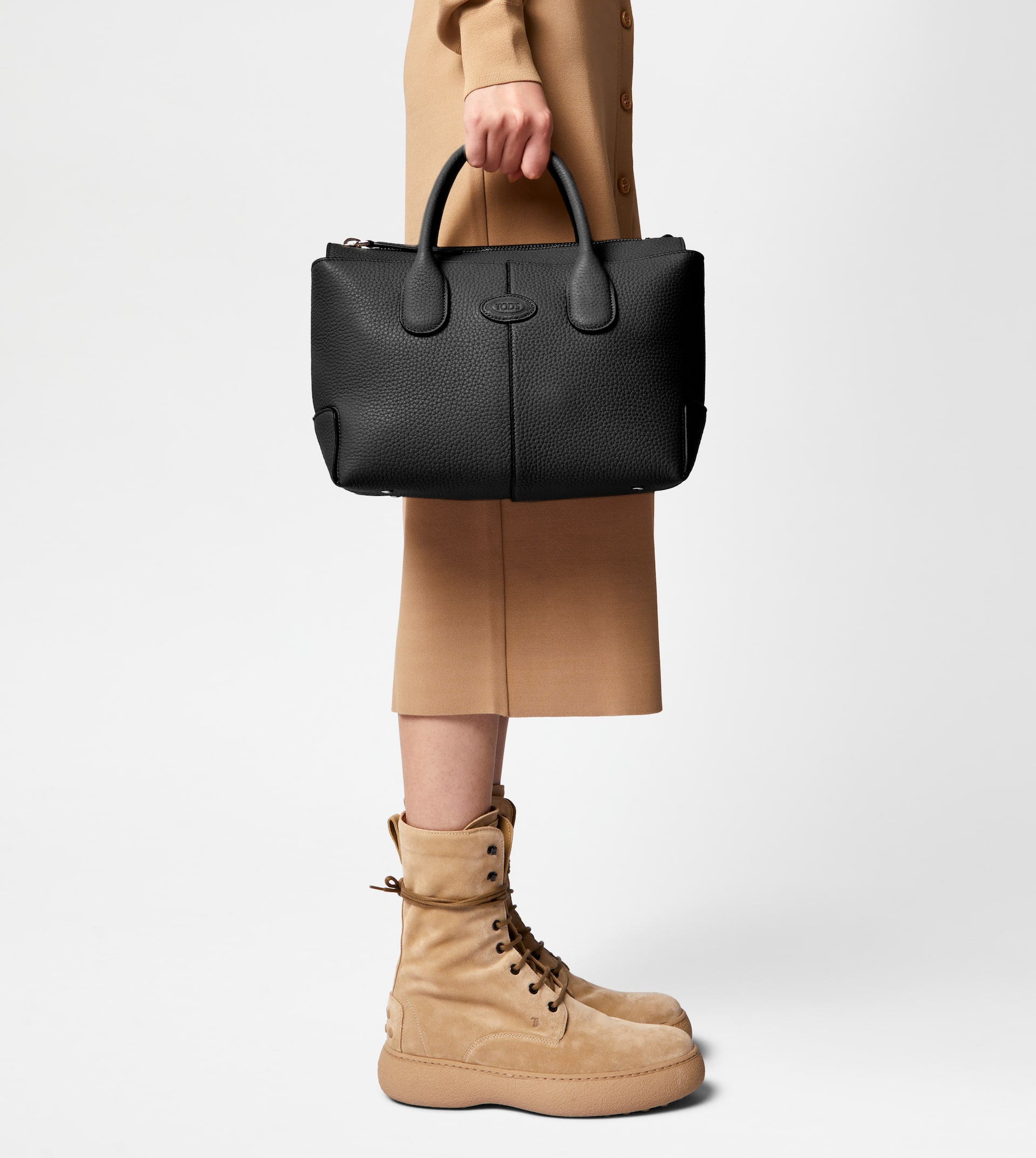 TOD'S DI BAG IN LEATHER SMALL - BLACK - 6