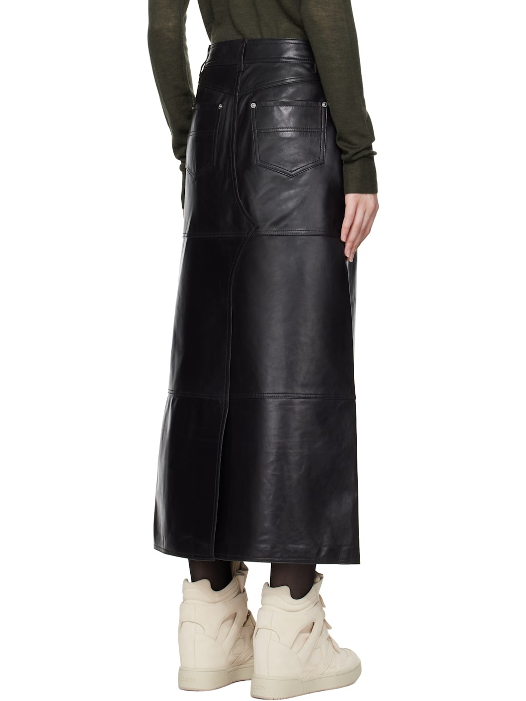 Black Francie Maxi Skirt - 3