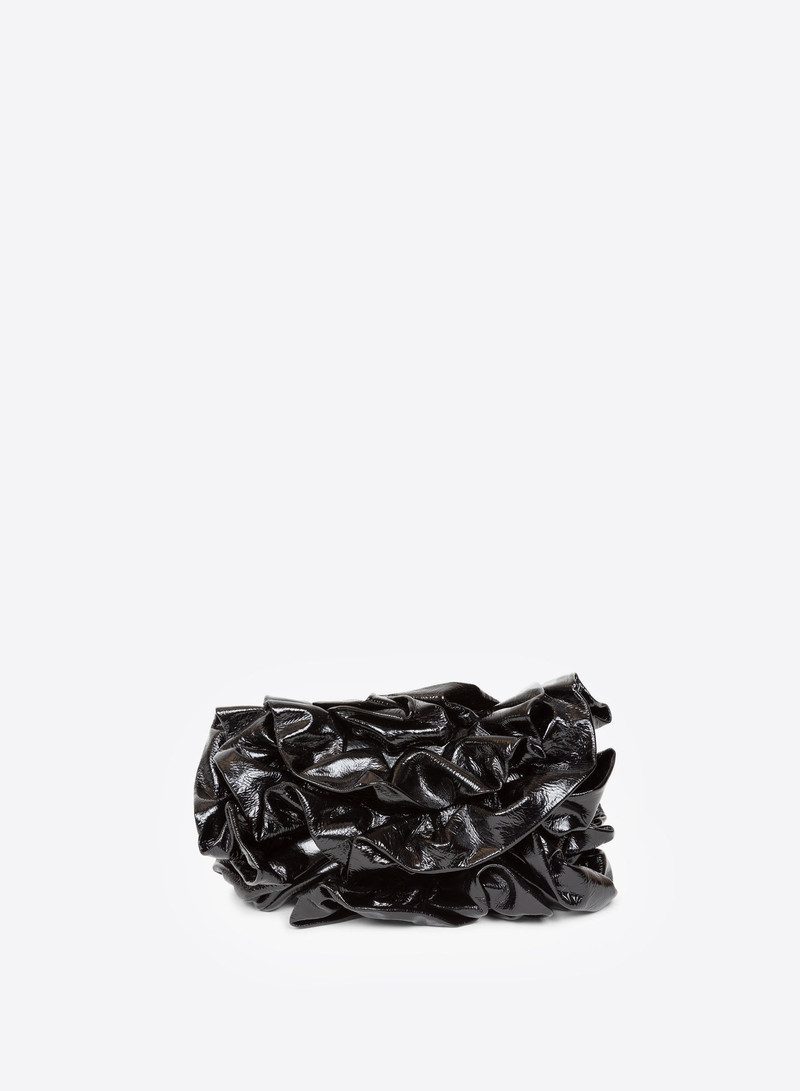 Dries Van Noten LEATHER RUFFLE BAG outlook