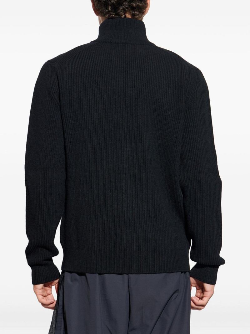 ribbed zip-up cardigan 4