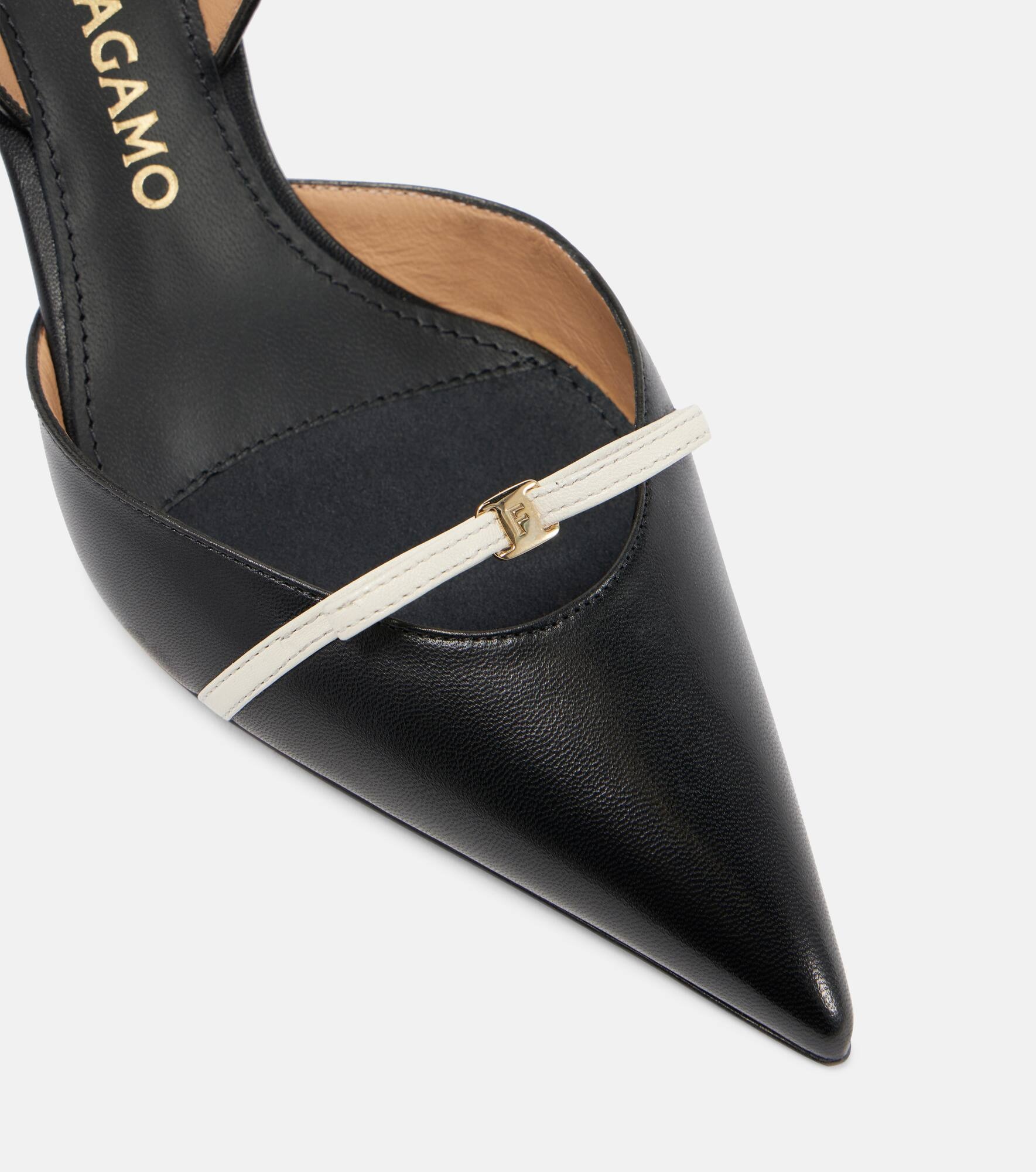 Gylla 70 leather slingback pumps - 5