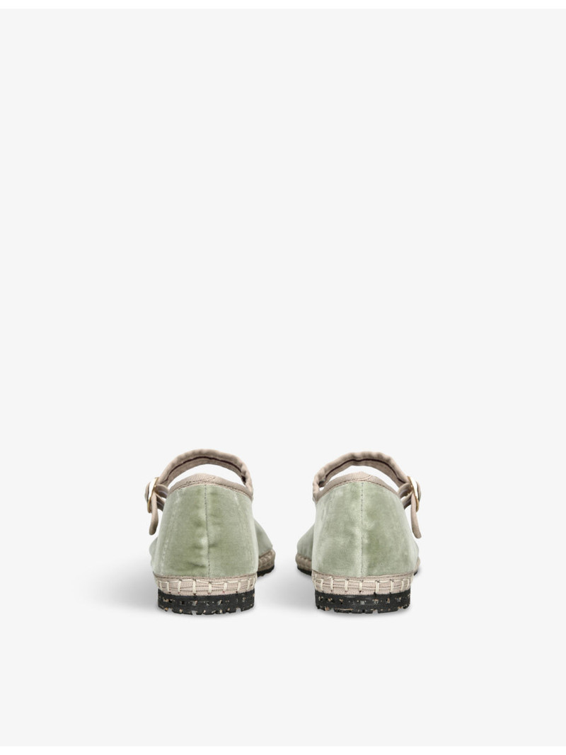 FLABELUS Uta single-strap cotton Mary Jane flats outlook