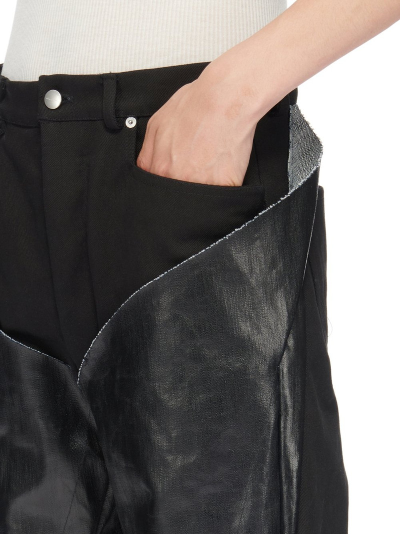 Black Slivered Jeans 6