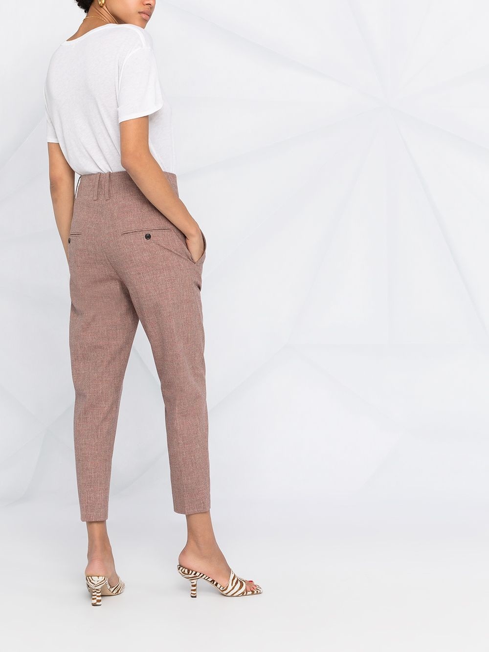 Noah chambray tapered trousers - 6