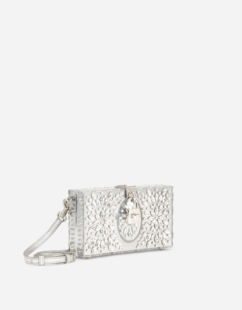 Acrylic glass and lace Dolce Box clutch 3