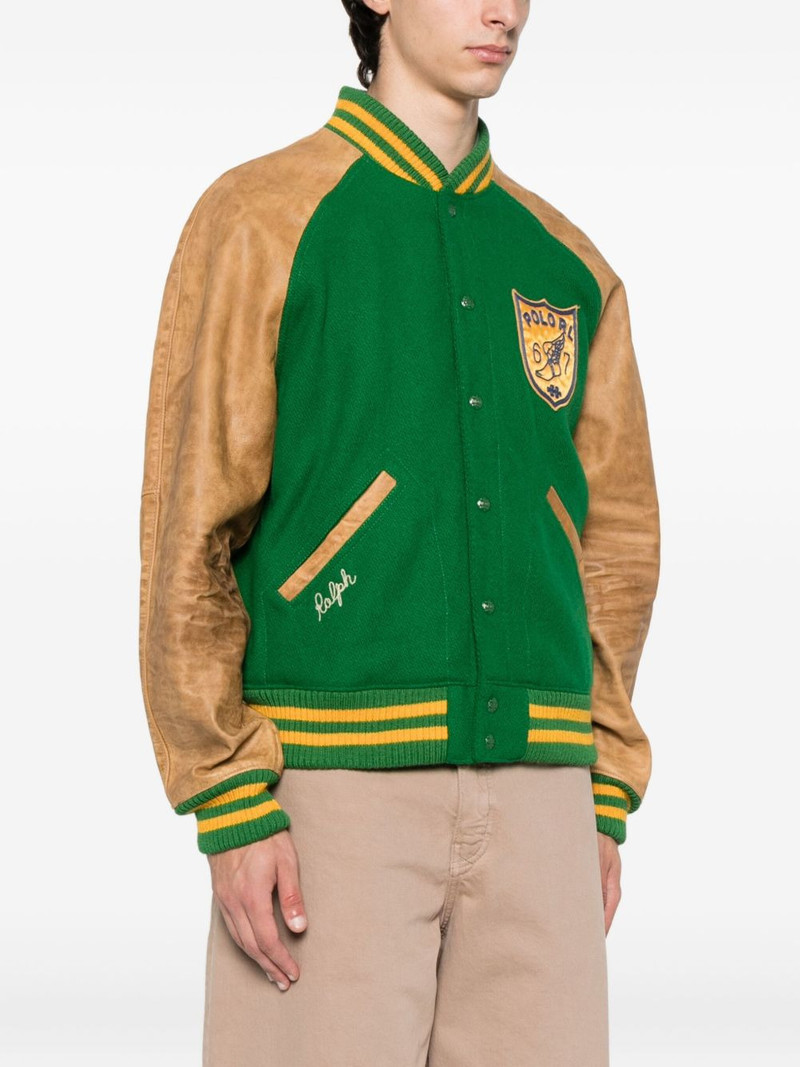 leather-sleeved varsity jacket 3