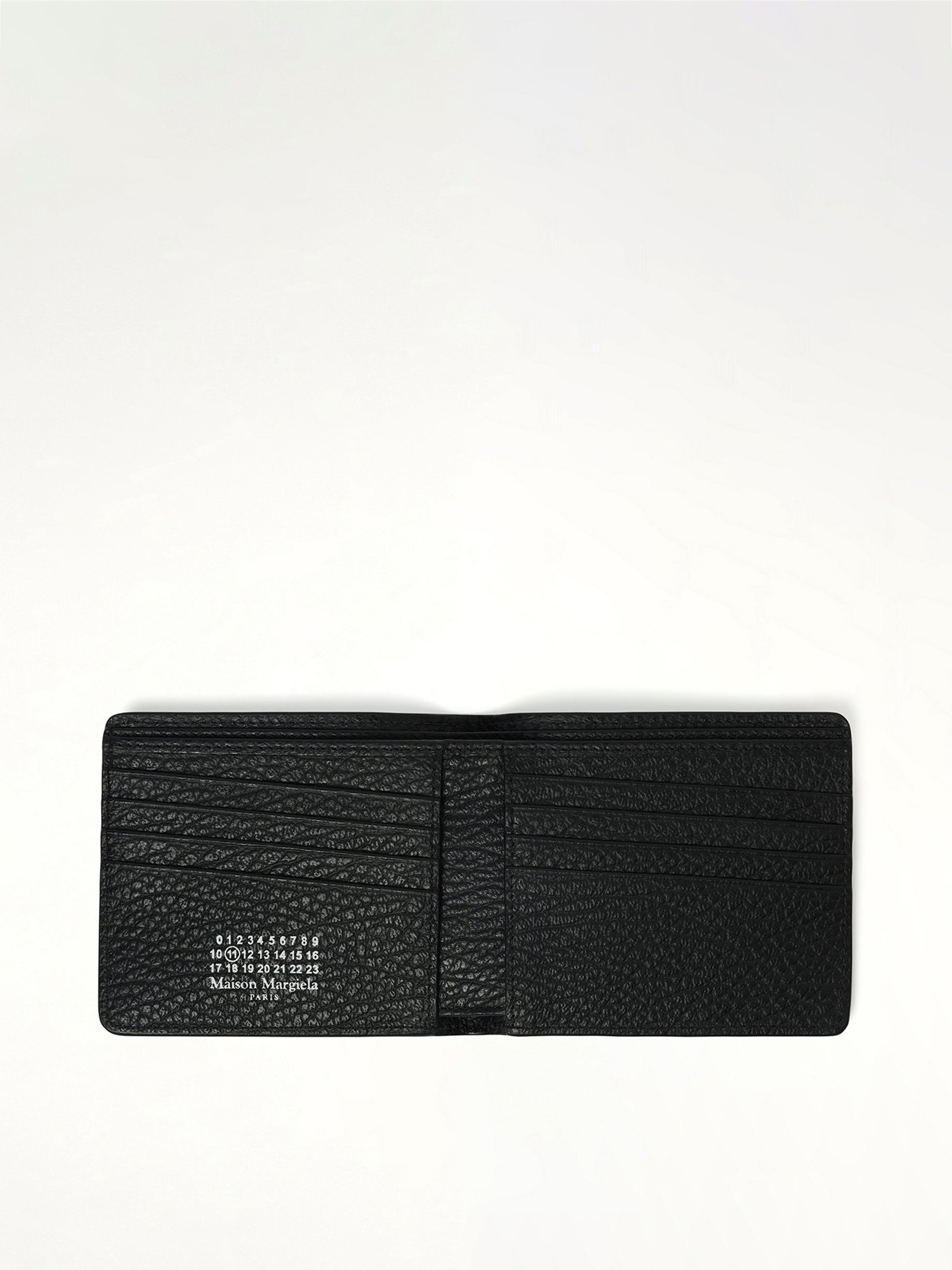 4 Stitch Bifold Wallet in Black - 4