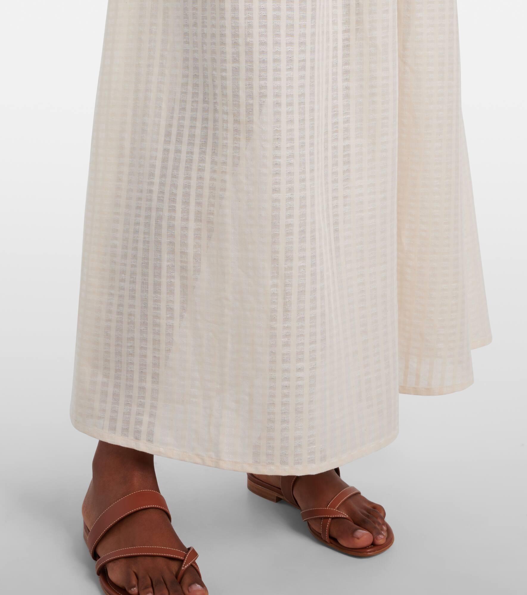 Rafaela cotton and linen maxi skirt - 5