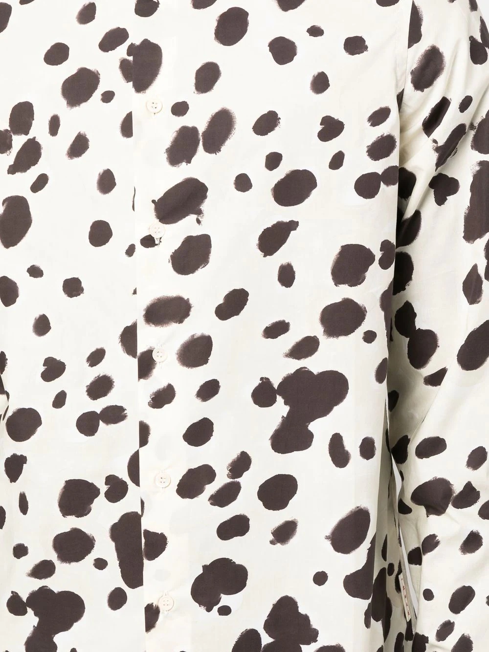 spot-print long-sleeve shirt - 5