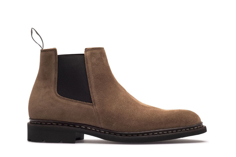 Chamfort Brown Velvet - Rubber Sole 1
