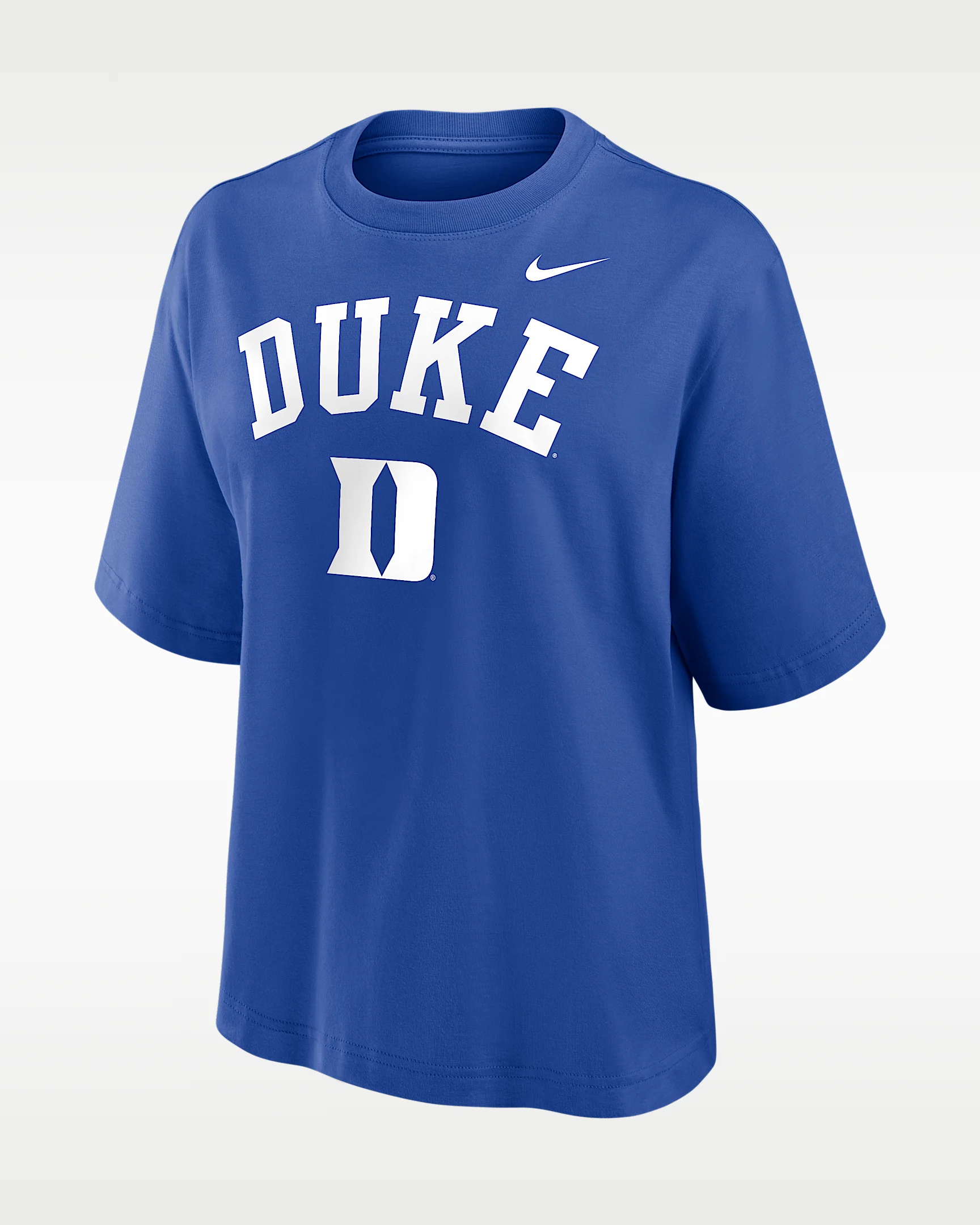 Duke Arch Over Logo Boxy Women's Nike College T-Shirt - 1