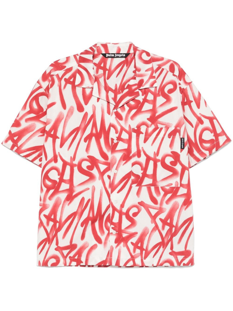 Palm Angels Graffiti Vacation Shirt 1