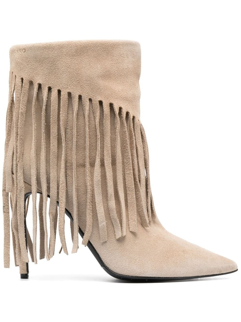 120mm fringe-detail ankle boots 1