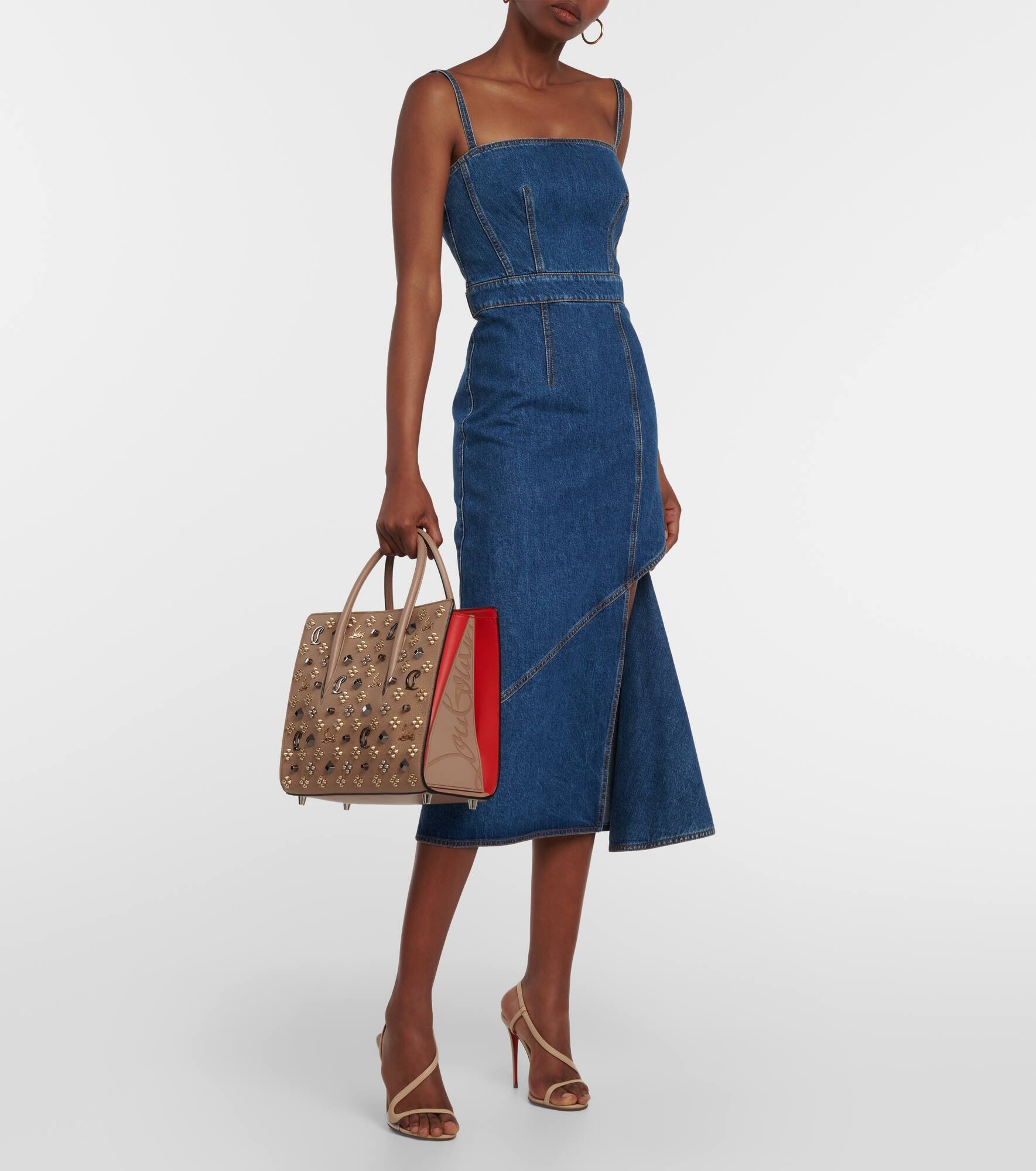 Paloma Medium embellished leather tote bag - 5