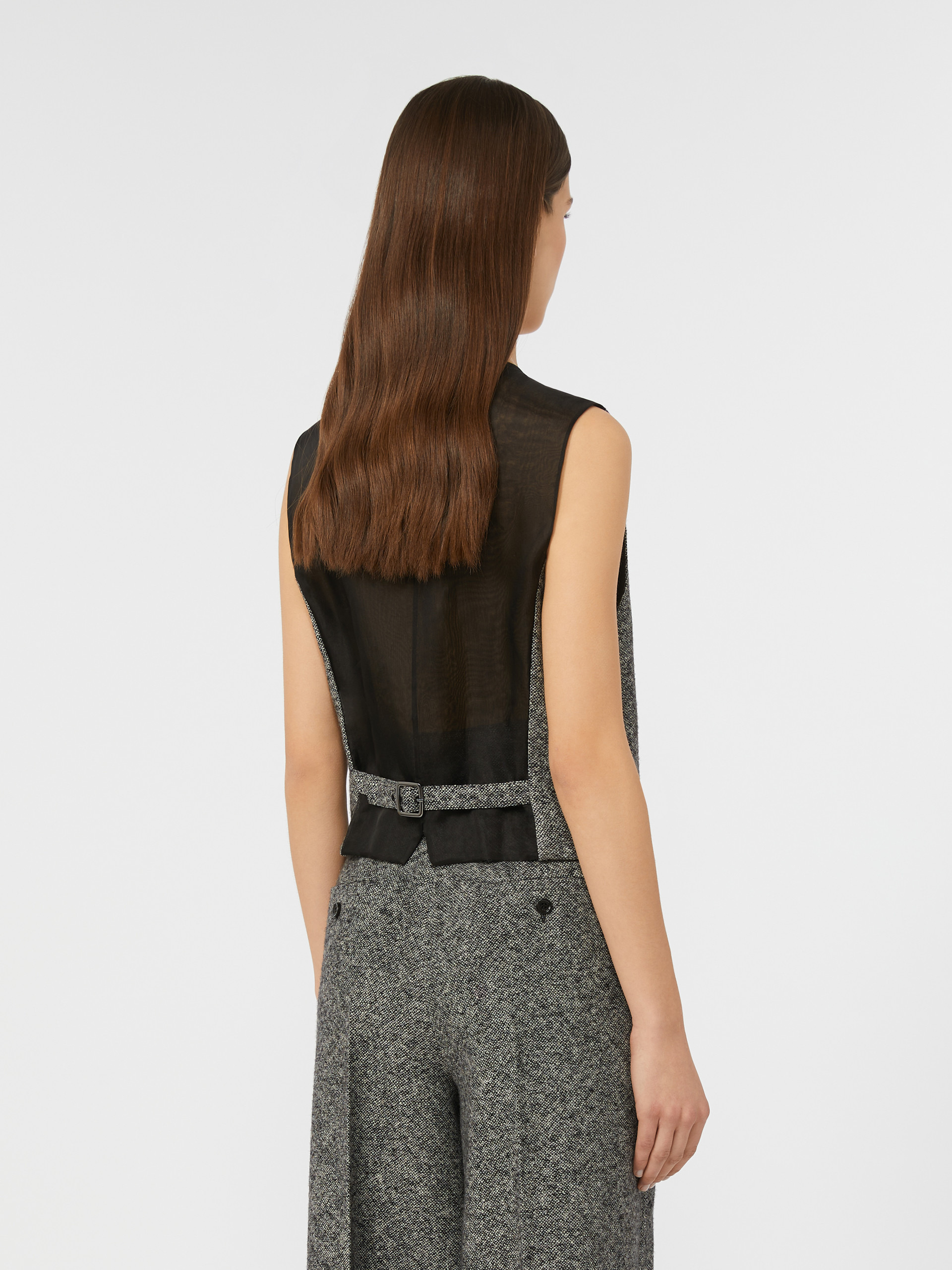 BEATO Wool and silk tweed gilet - 4