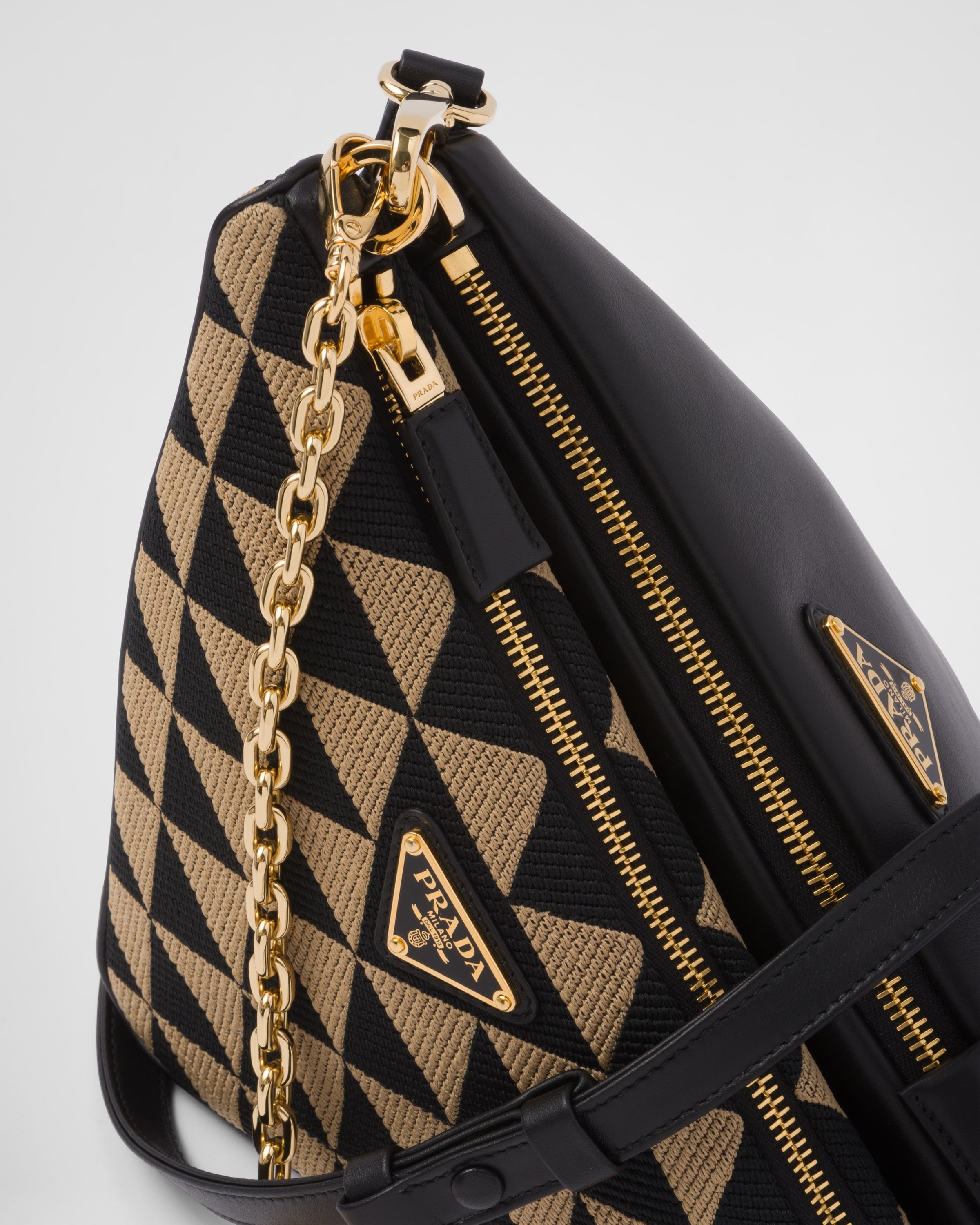 Prada Symbole leather and fabric mini bag - 7