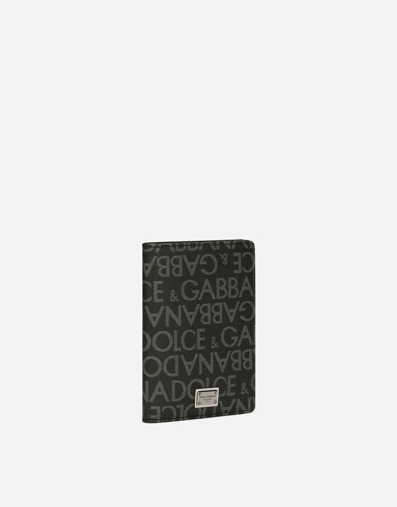 Dolce & Gabbana Coated jacquard passport holder outlook