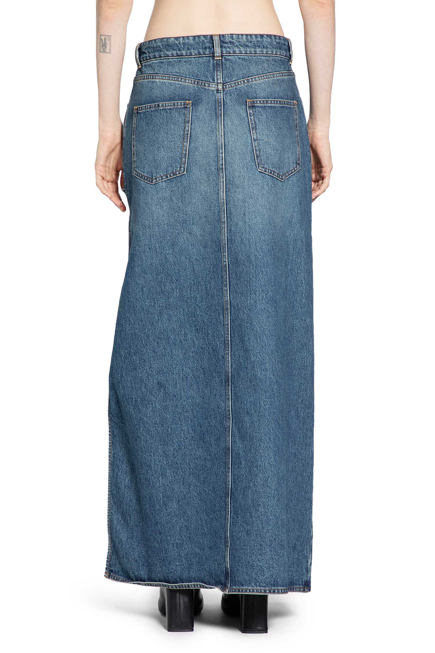 Garter Belt Denim Skirt - 3