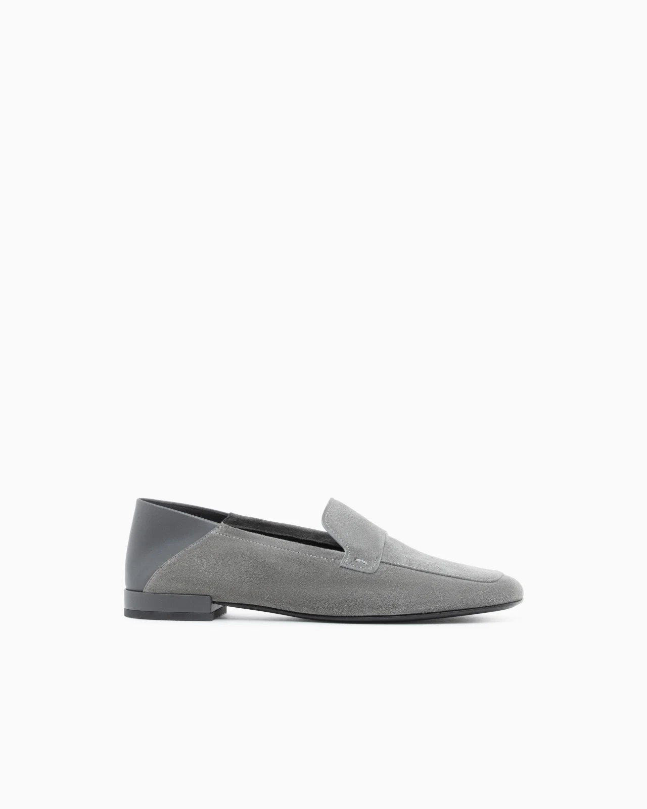 LOAFER IN SPLIT LEATHER WITH LEATHER LINING AND SOLE - 1