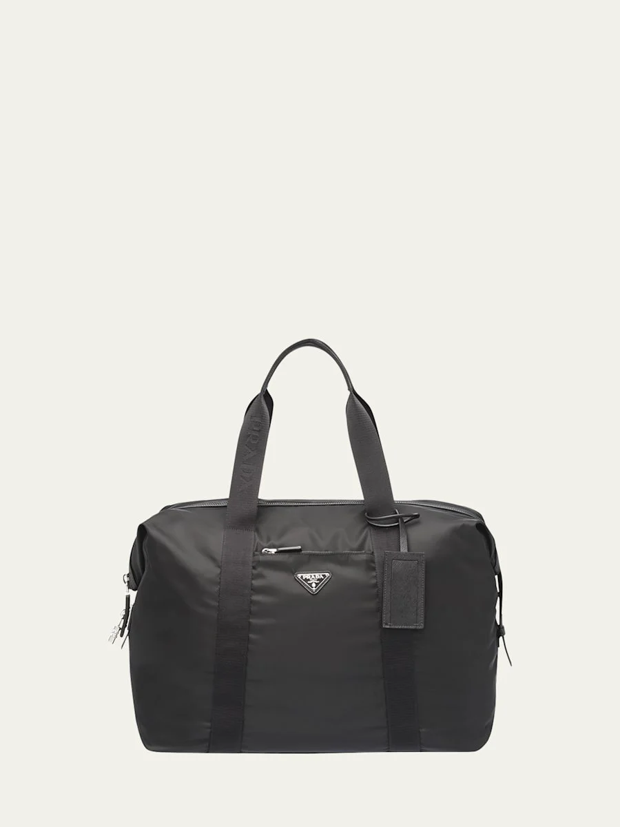 Men's Nylon & Saffiano Duffel Bag - 1