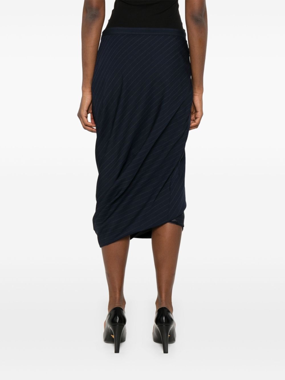 striped midi skirt - 4
